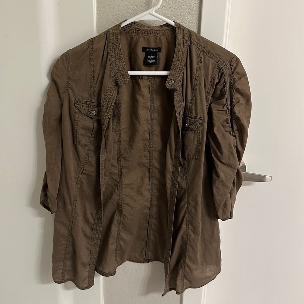 Calvin Klein Jeans, green, shirt